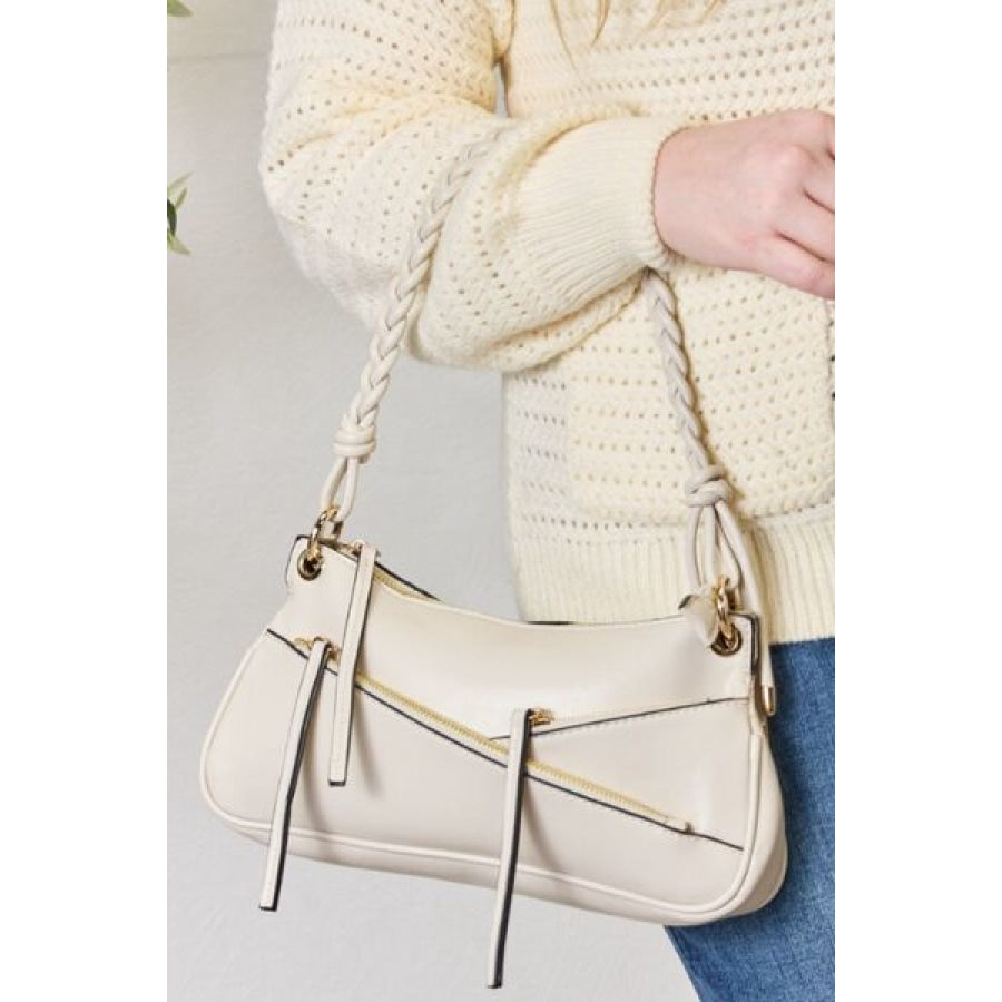 SHOMICO Braided Strap Shoulder Bag BONE / One Size Clothing