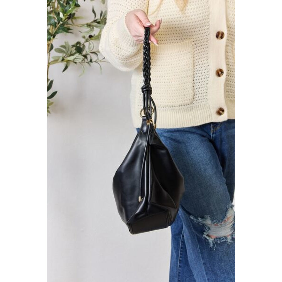 SHOMICO Braided Strap Shoulder Bag Clothing