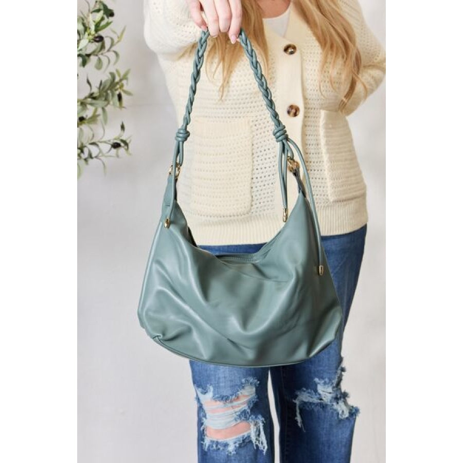 SHOMICO Braided Strap Shoulder Bag Clothing