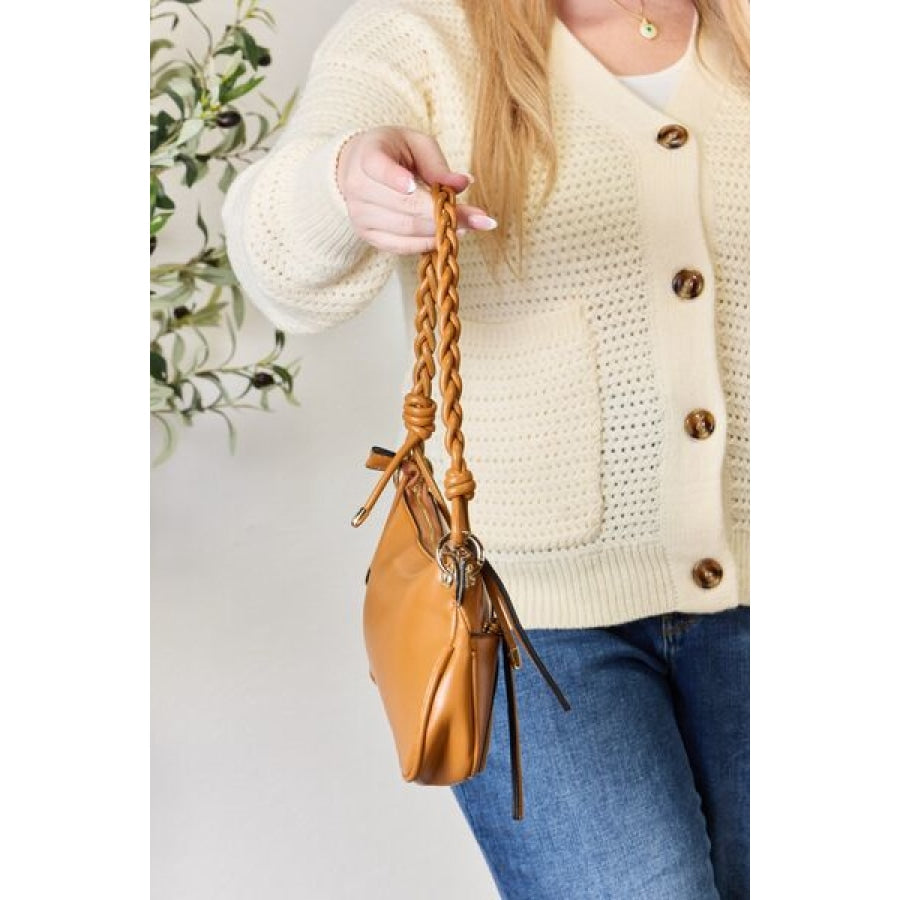 SHOMICO Braided Strap Shoulder Bag Clothing