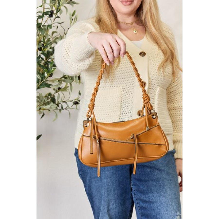 SHOMICO Braided Strap Shoulder Bag Clothing