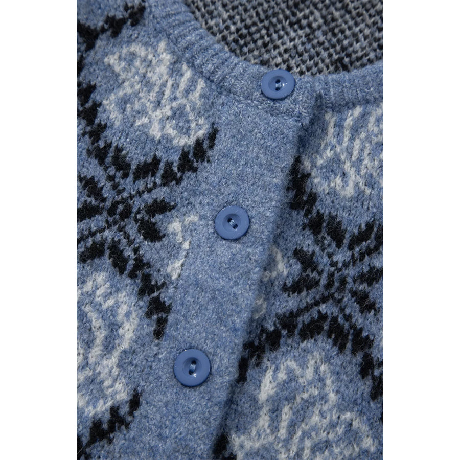 Short Sleeve Button Front Boho Knit Top Cardigan Apparel and Accessories