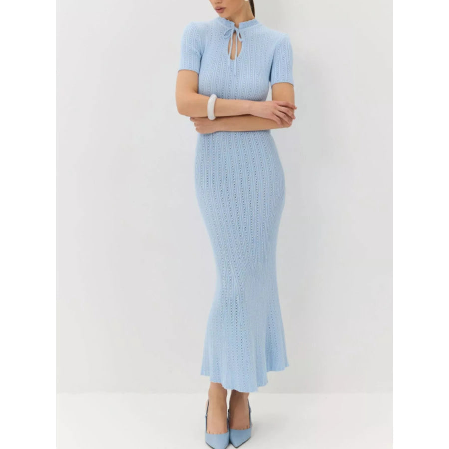 Short Sleeve Knitted Mermaid Dress Apparel and Accessories