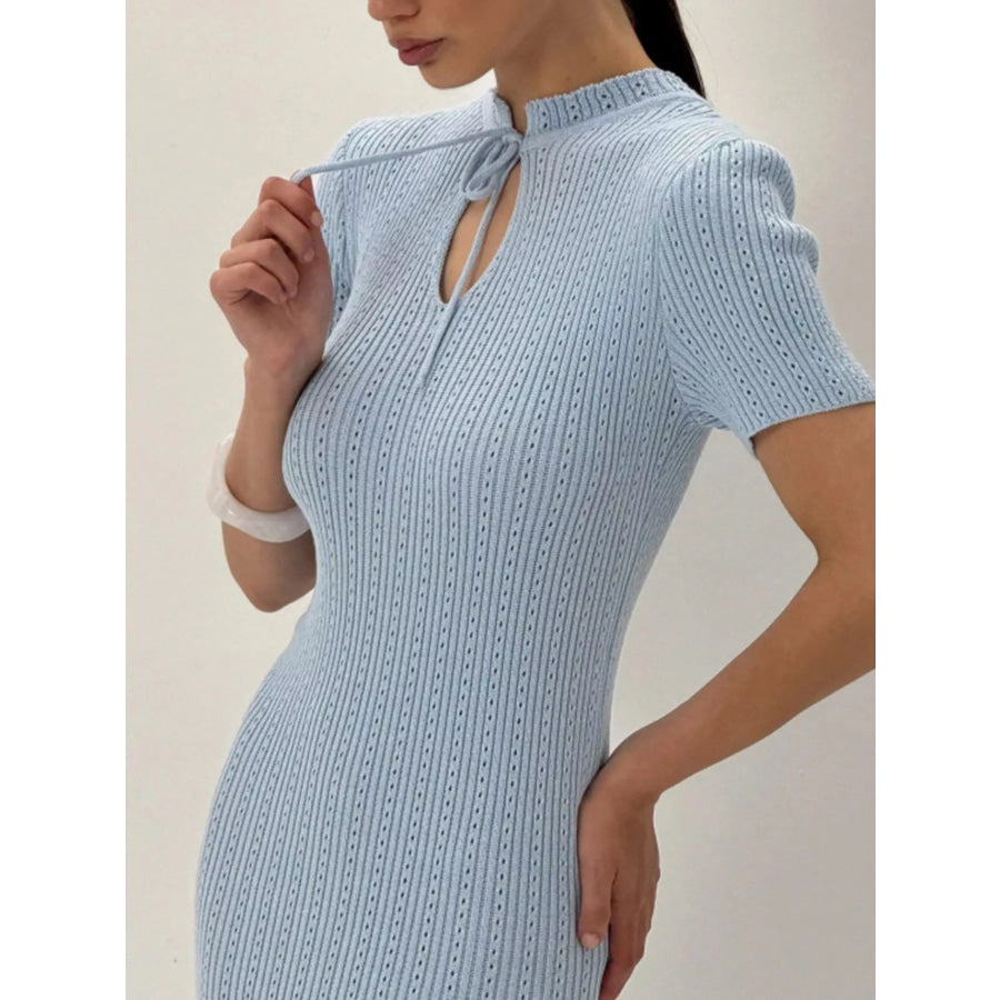 Short Sleeve Knitted Mermaid Dress Apparel and Accessories