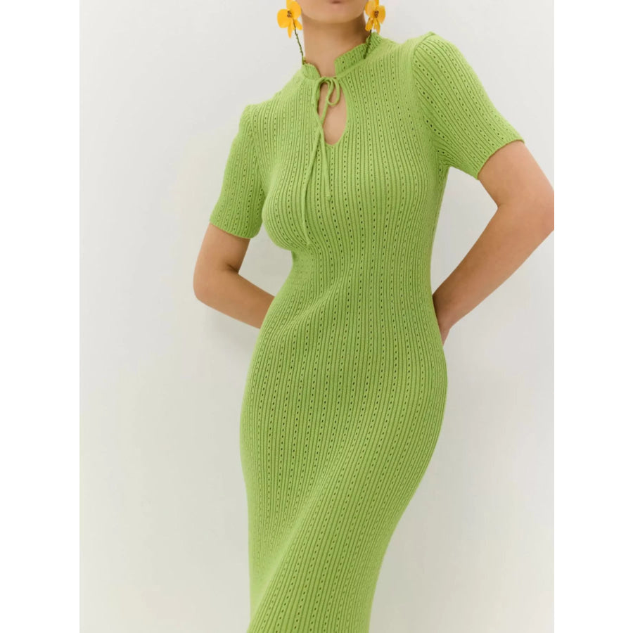 Short Sleeve Knitted Mermaid Dress Apparel and Accessories