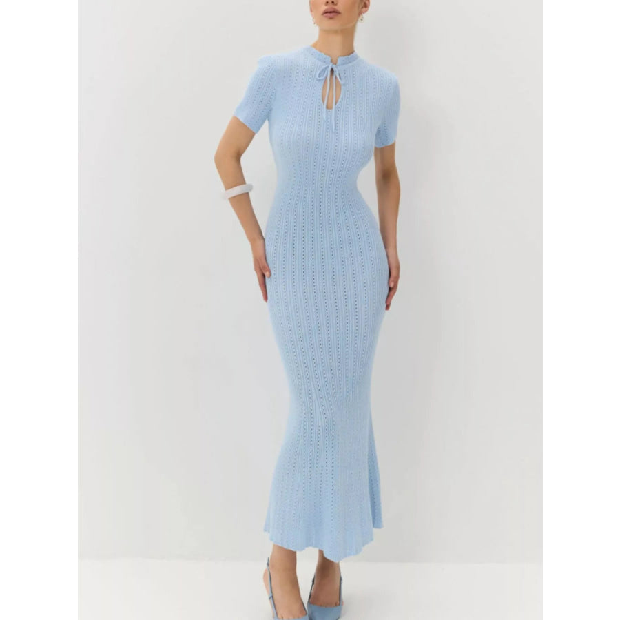 Short Sleeve Knitted Mermaid Dress Apparel and Accessories