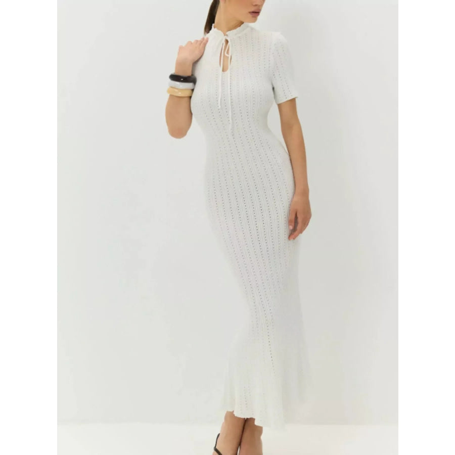 Short Sleeve Knitted Mermaid Dress Apparel and Accessories
