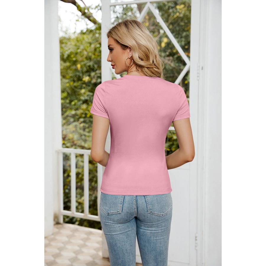 Short Sleeve Round Neck Tee