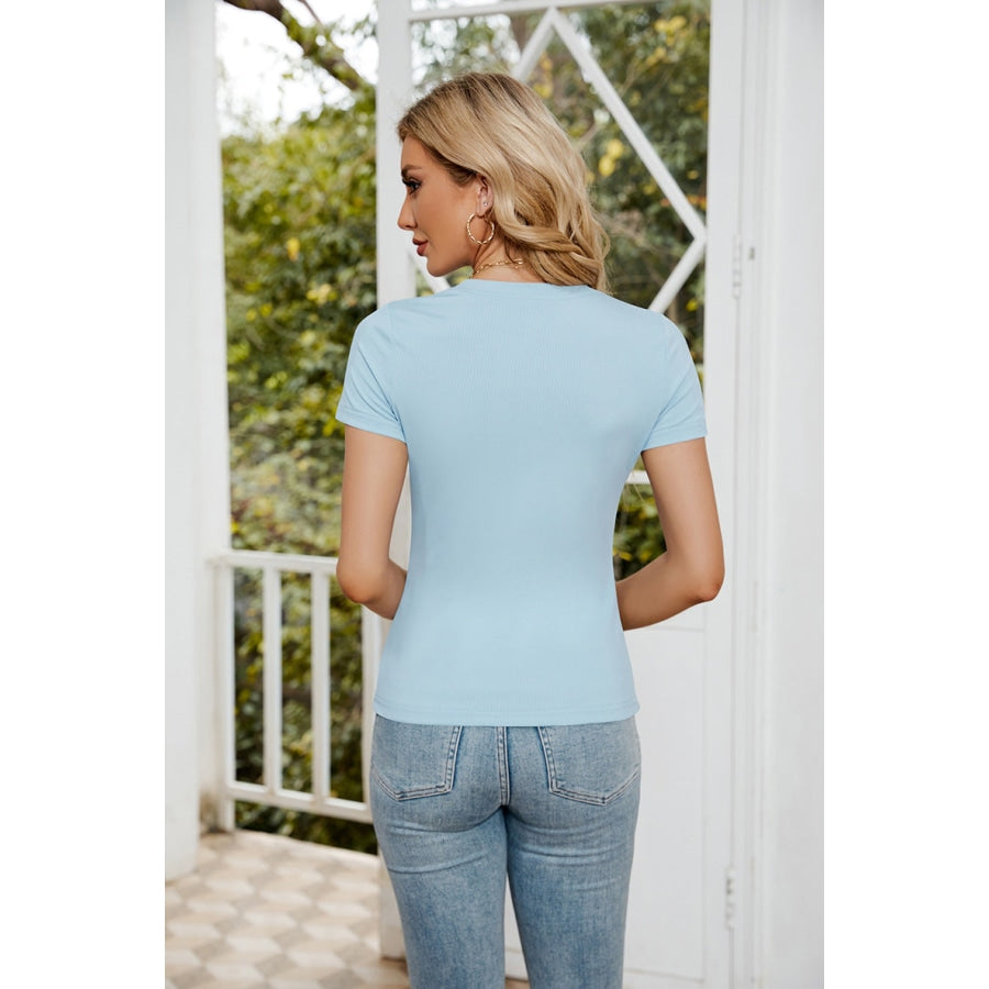 Short Sleeve Round Neck Tee