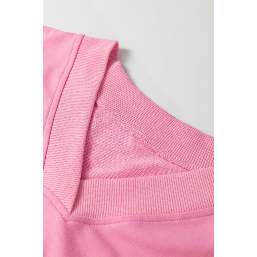 Short Sleeve Top and Drawstring Pants Set Apparel and Accessories