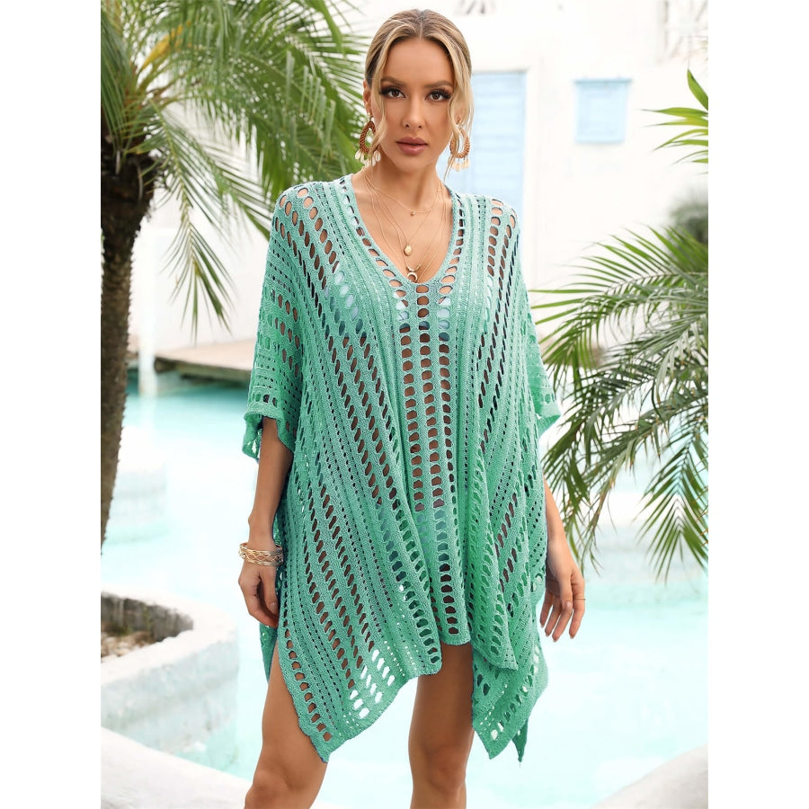 Side Slit Dolman Sleeve Cover-Up