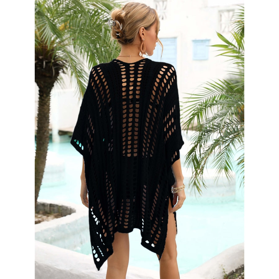 Side Slit Dolman Sleeve Cover-Up