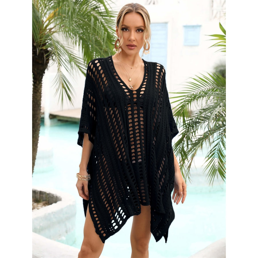 Side Slit Dolman Sleeve Cover-Up