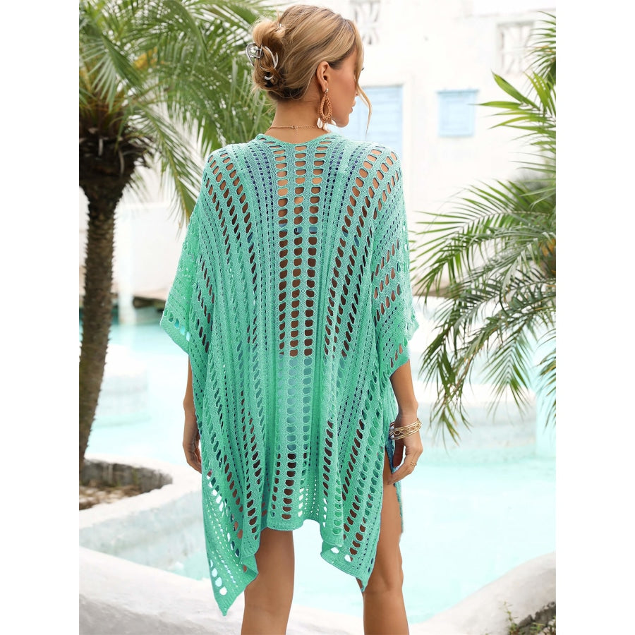 Side Slit Dolman Sleeve Cover-Up