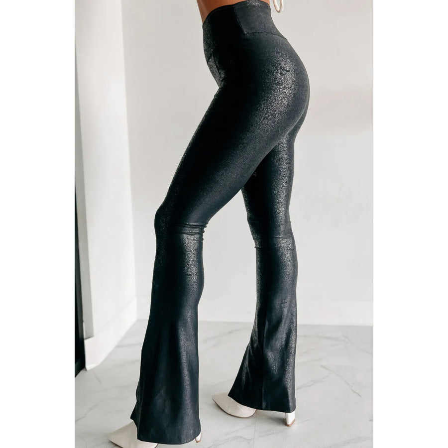 Side Slit High Waist Pants Apparel and Accessories