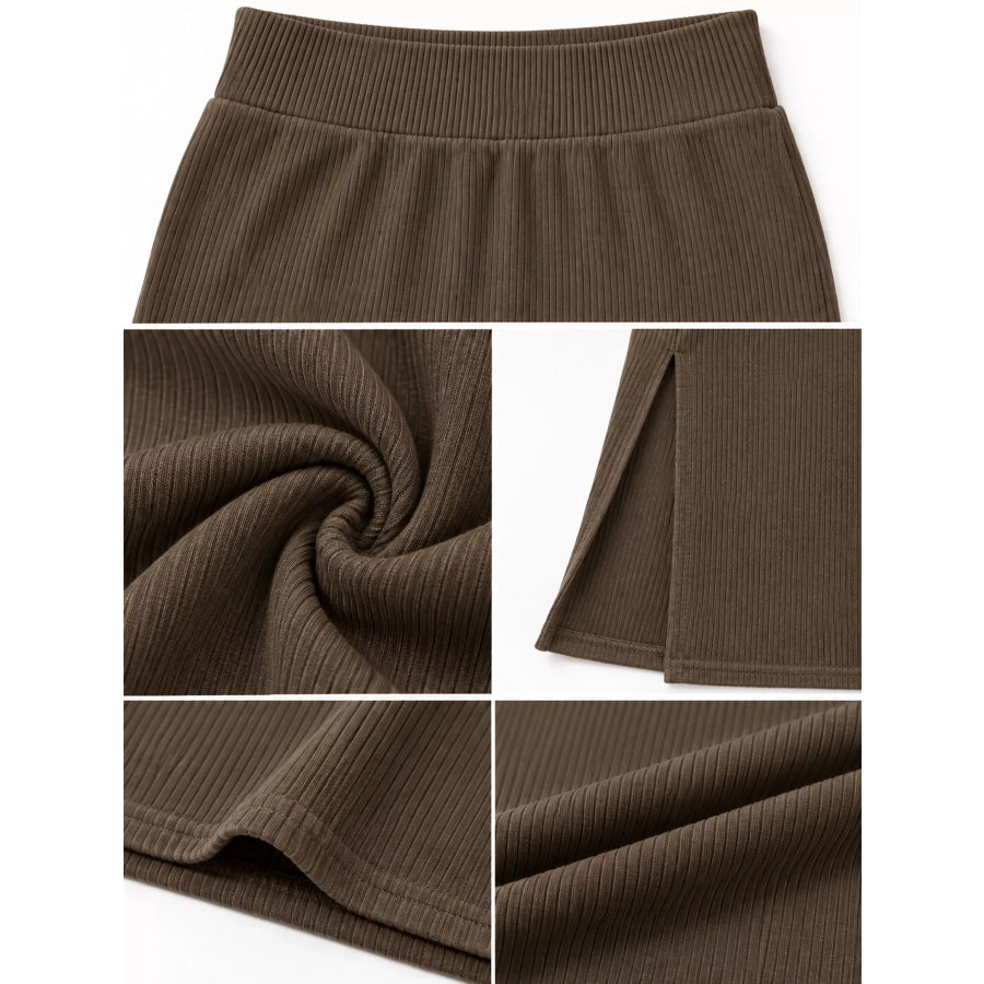 Side Slit Skirt Apparel and Accessories
