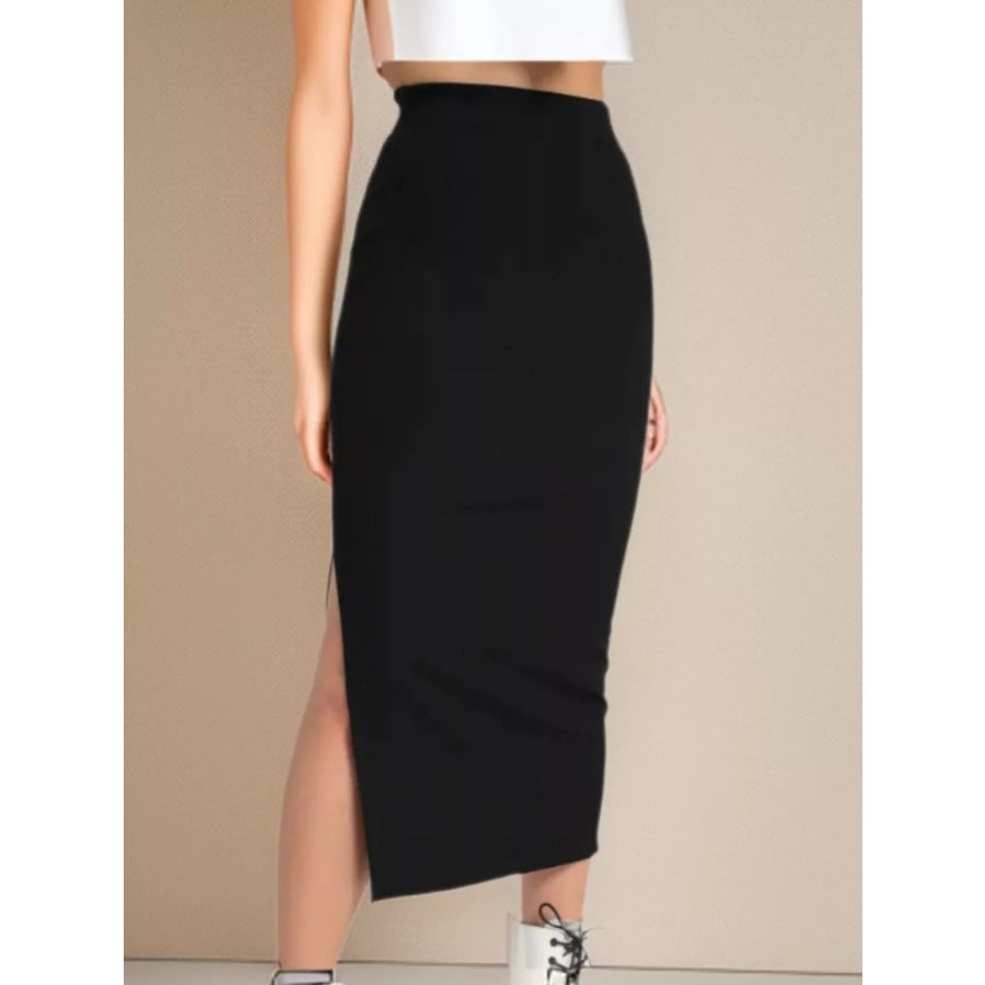 Side Slit Skirt Apparel and Accessories