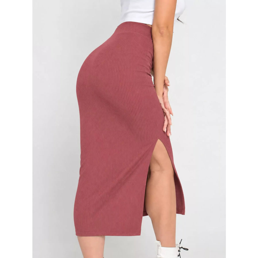 Side Slit Skirt Apparel and Accessories
