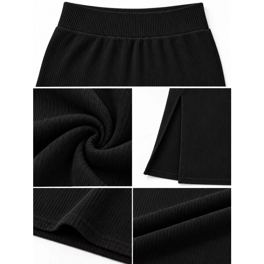 Side Slit Skirt Apparel and Accessories