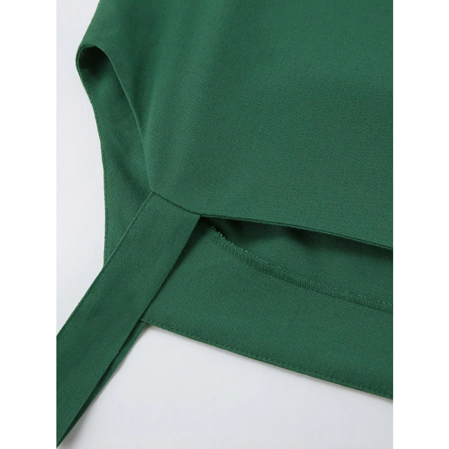 Side Slit Sleeveless Midi Dress Apparel and Accessories