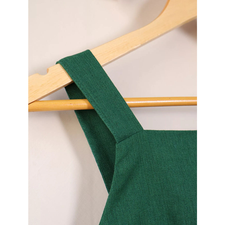 Side Slit Sleeveless Midi Dress Apparel and Accessories