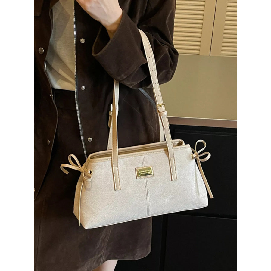 Side Tied Shoulder Bag White / onesize Apparel and Accessories