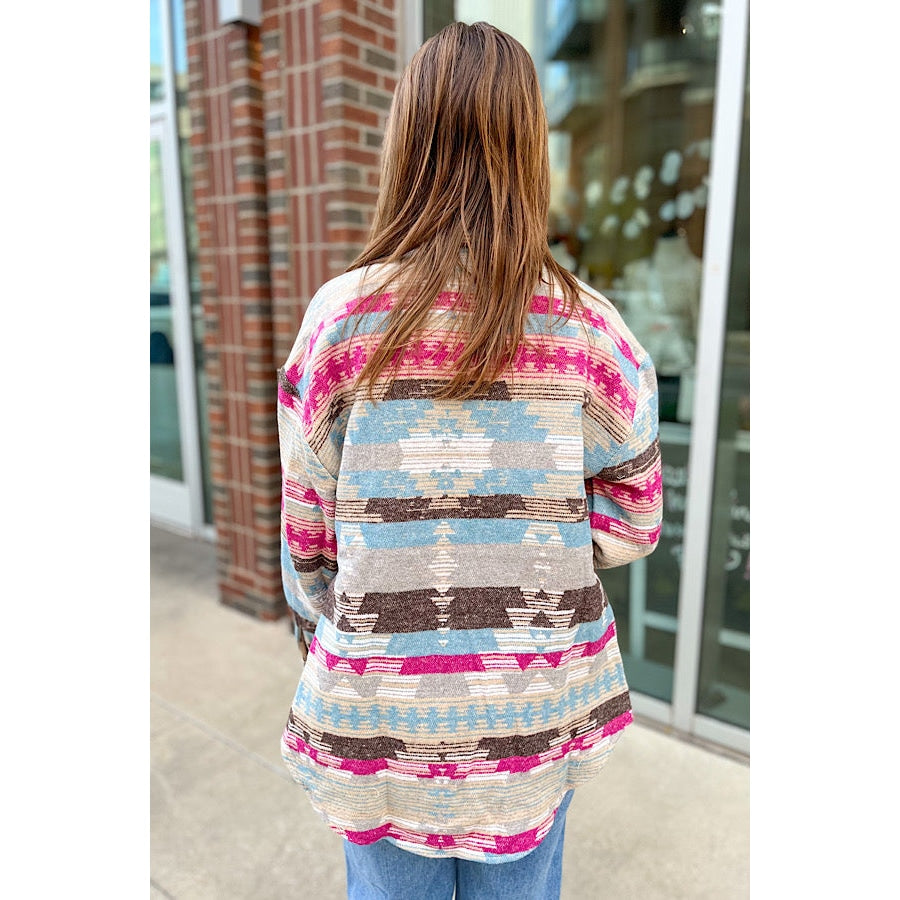 Sienna Multi Colored Western Shacket WS 503 Other Outerwear