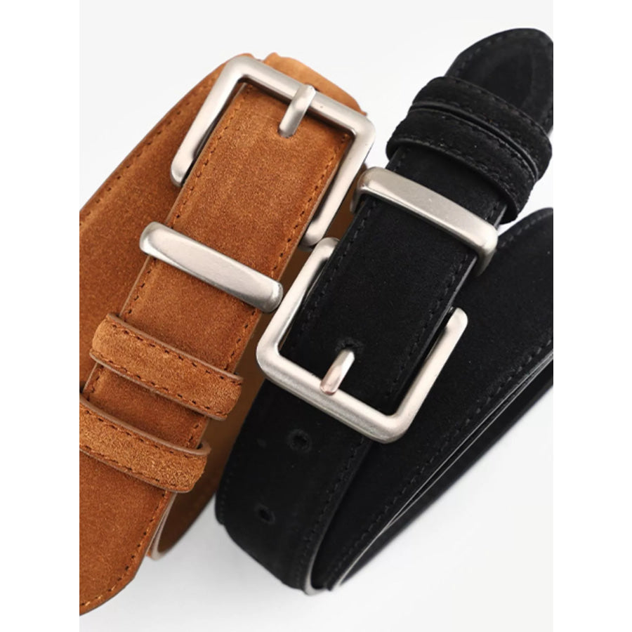 Silver Buckle Belt Apparel and Accessories