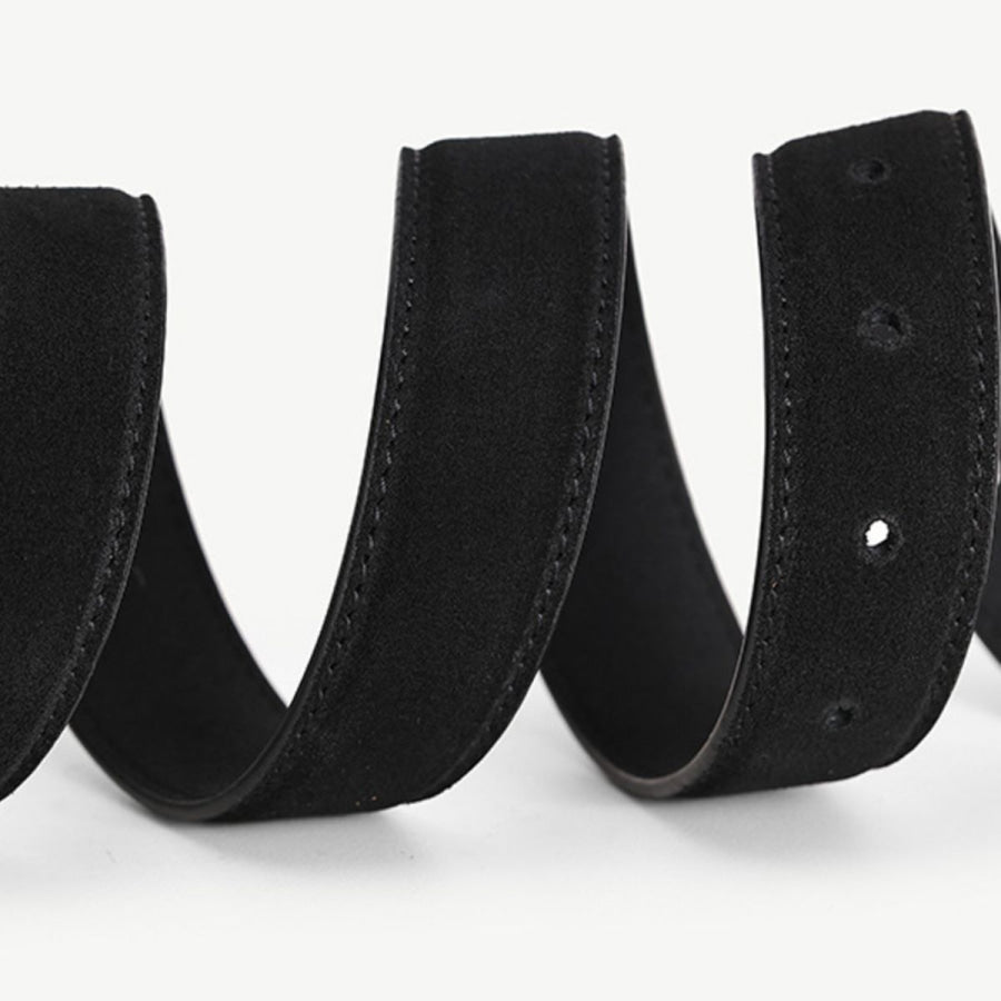 Silver Buckle Belt Black / ONESIZE Apparel and Accessories