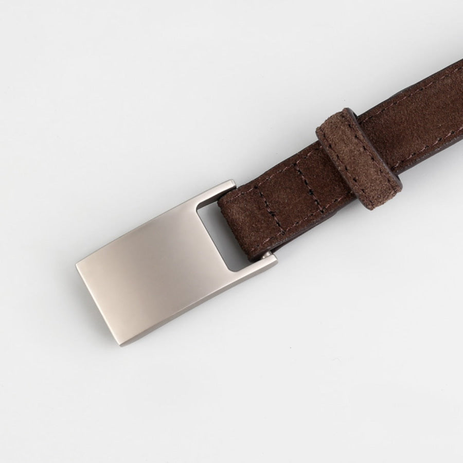 Silver Buckle Skinny Belt Apparel and Accessories