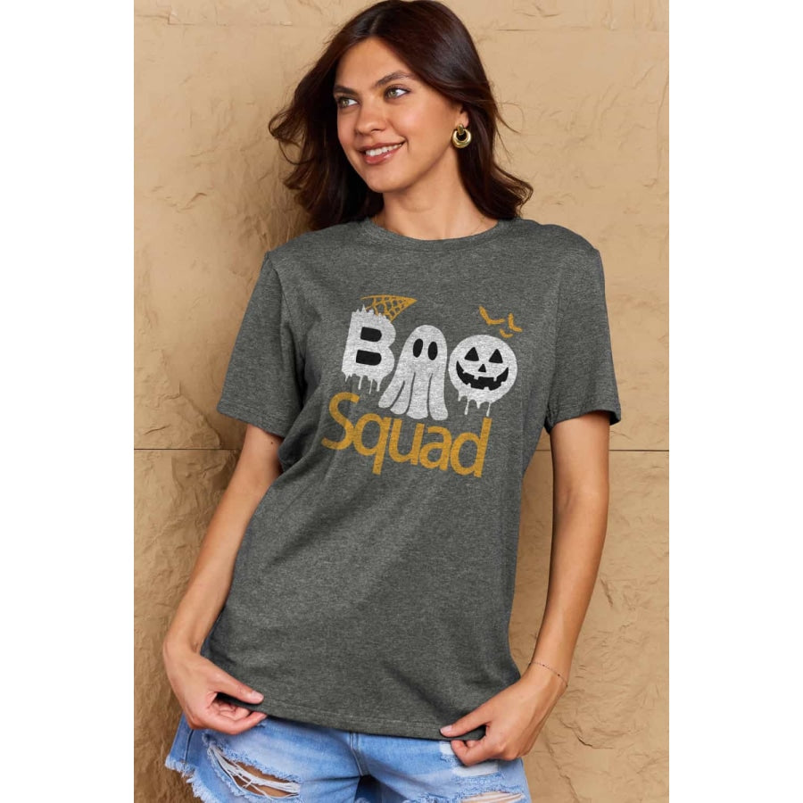 Simply Love Full Size BOO SQUAD Graphic Cotton T-Shirt