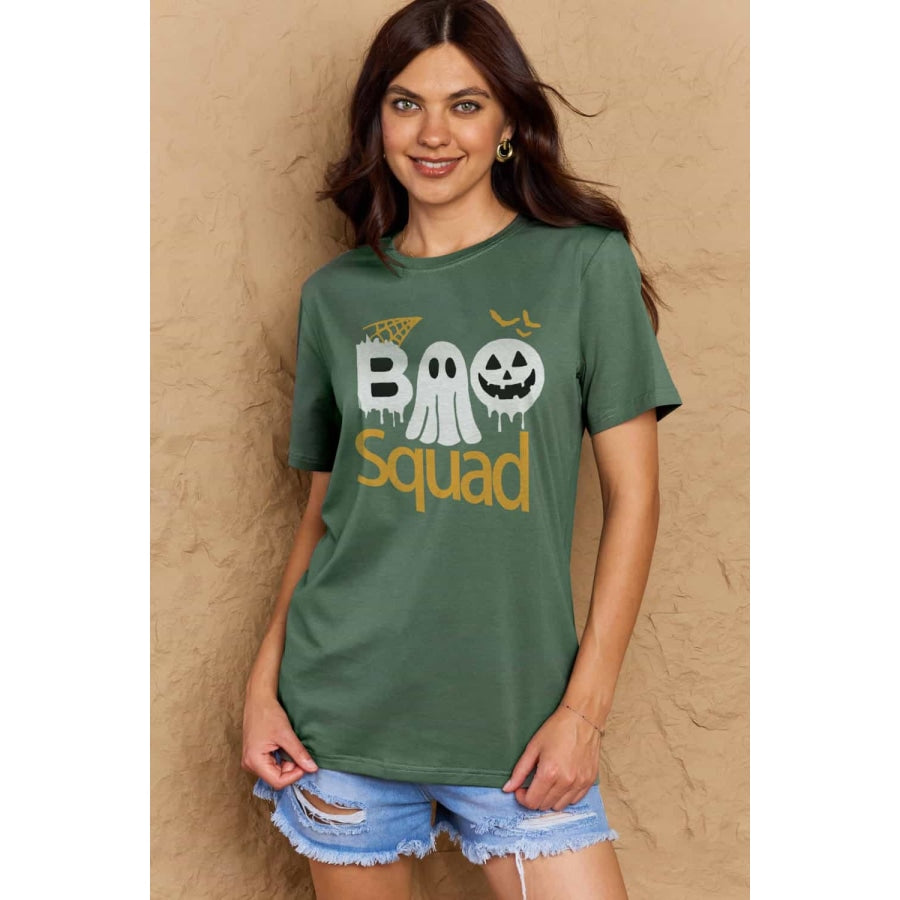 Simply Love Full Size BOO SQUAD Graphic Cotton T-Shirt