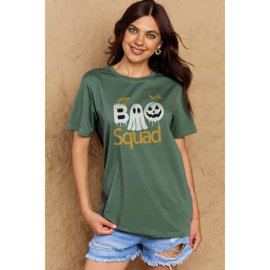 Simply Love Full Size BOO SQUAD Graphic Cotton T-Shirt