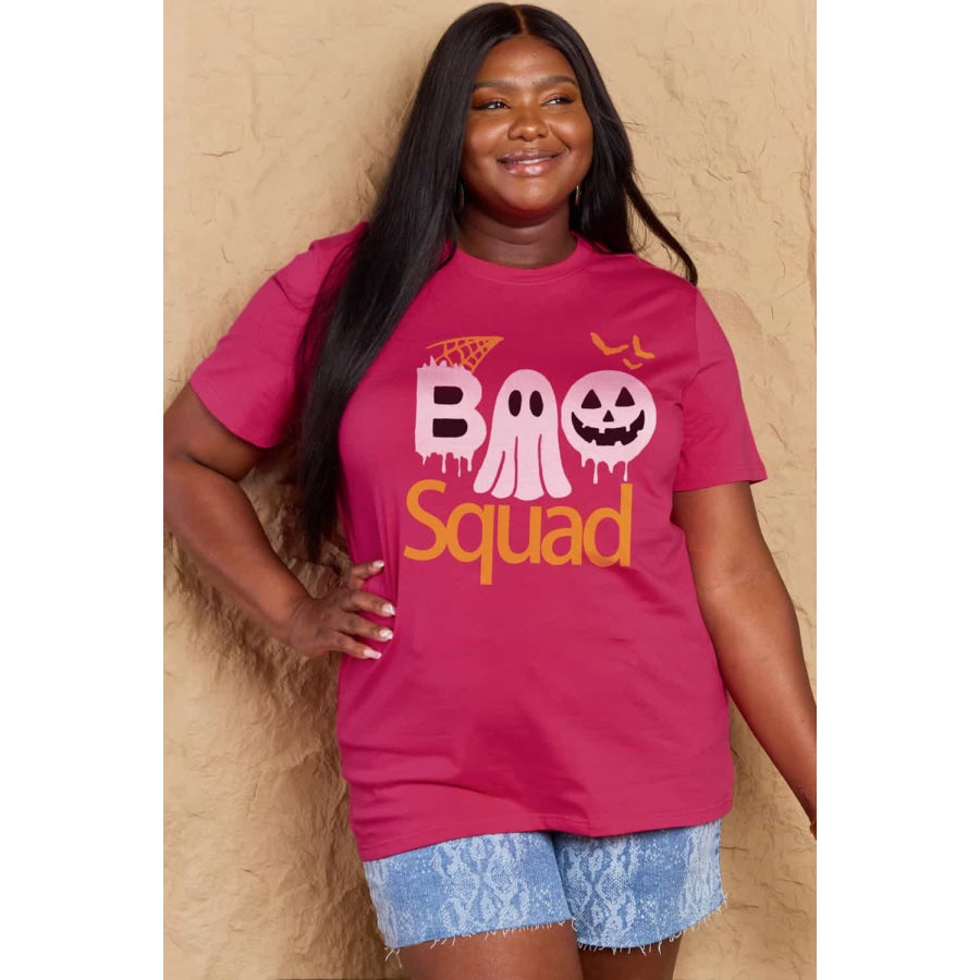 Simply Love Full Size BOO SQUAD Graphic Cotton T-Shirt