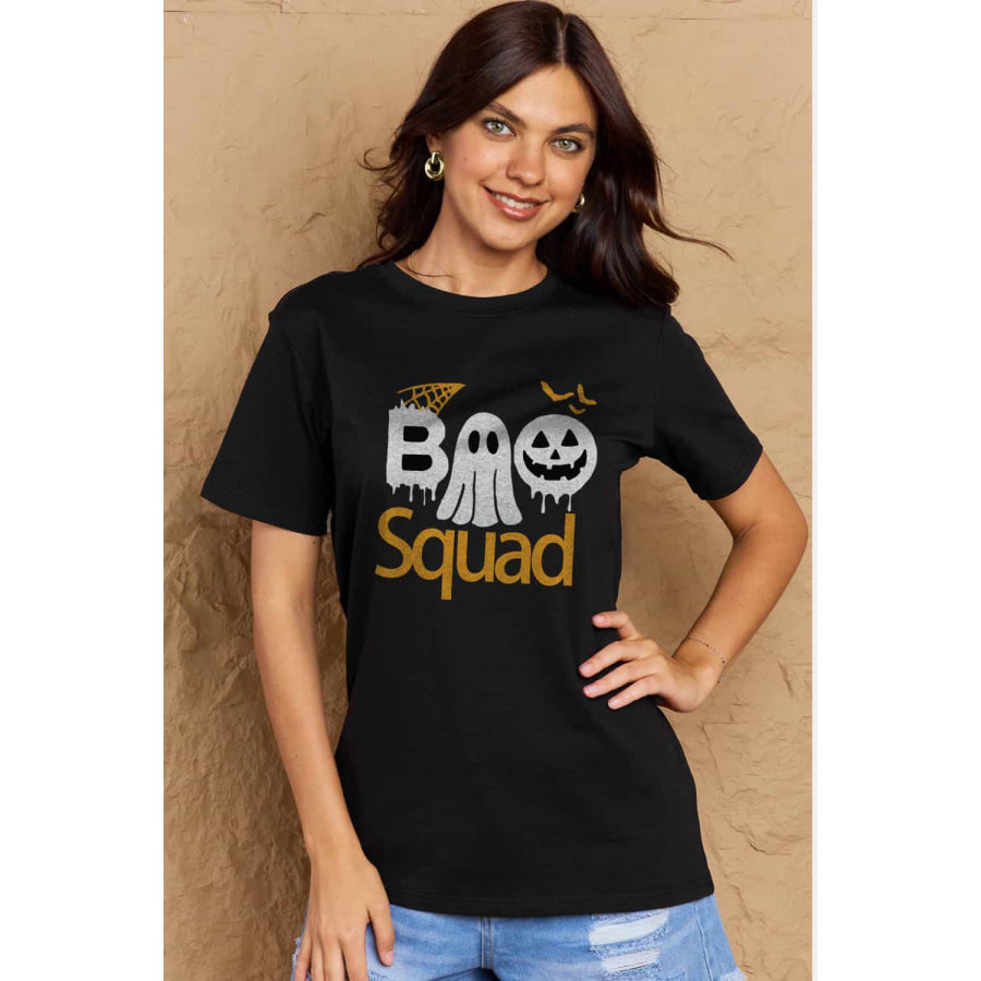 Simply Love Full Size BOO SQUAD Graphic Cotton T-Shirt