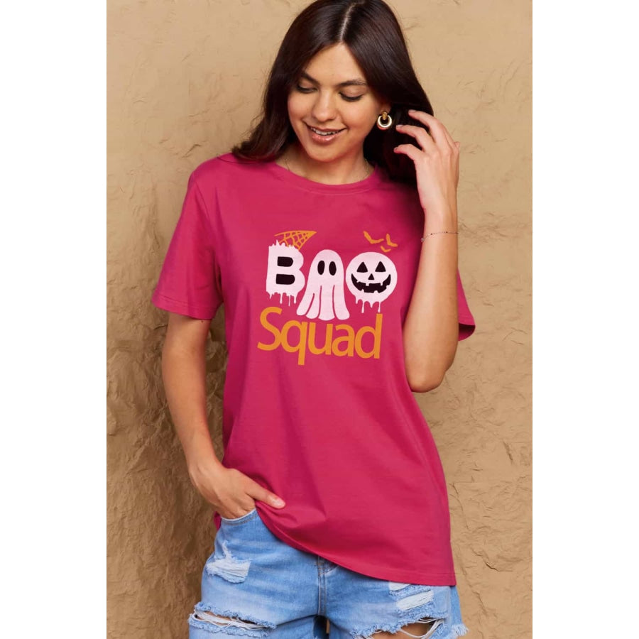 Simply Love Full Size BOO SQUAD Graphic Cotton T-Shirt