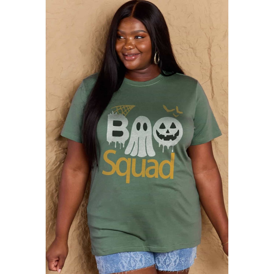 Simply Love Full Size BOO SQUAD Graphic Cotton T-Shirt