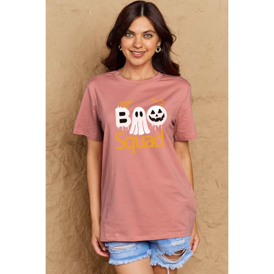 Simply Love Full Size BOO SQUAD Graphic Cotton T-Shirt