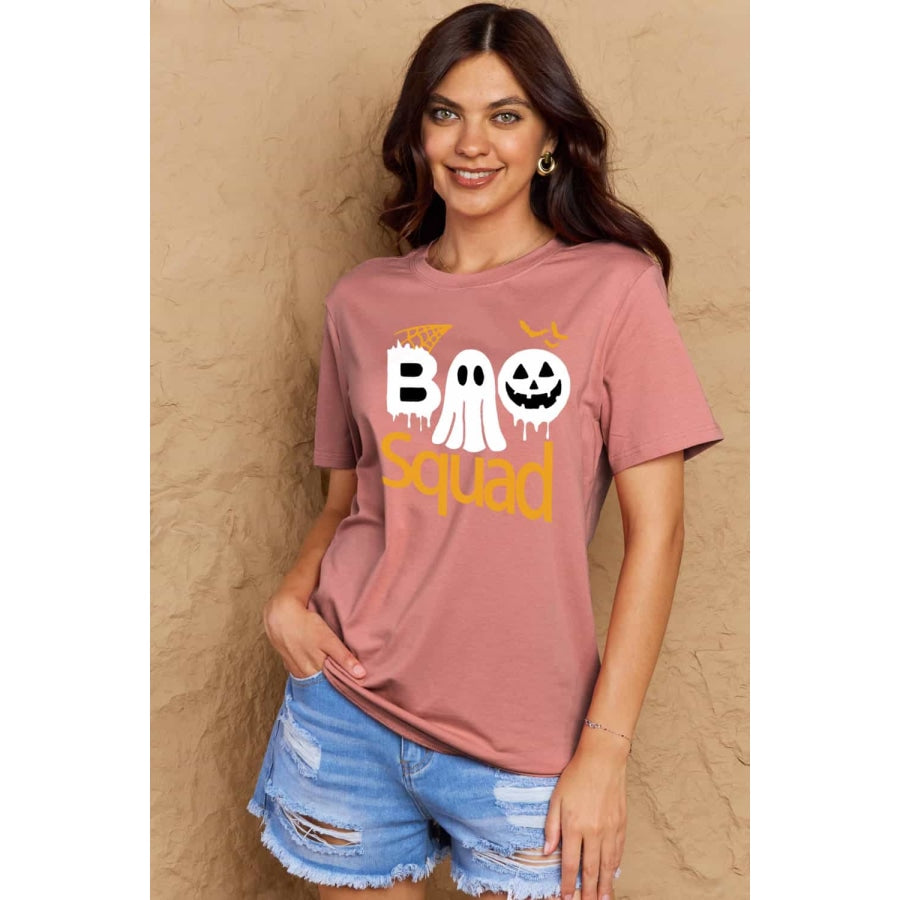 Simply Love Full Size BOO SQUAD Graphic Cotton T-Shirt