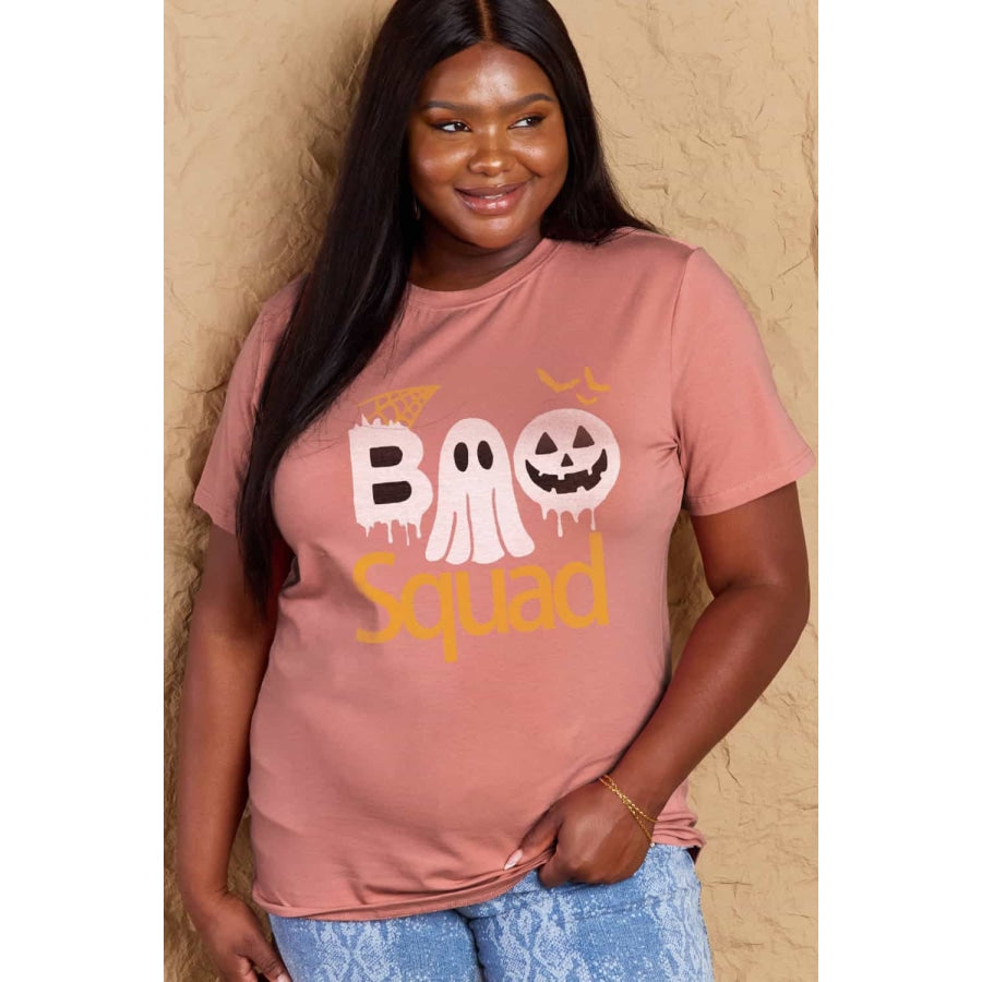 Simply Love Full Size BOO SQUAD Graphic Cotton T-Shirt