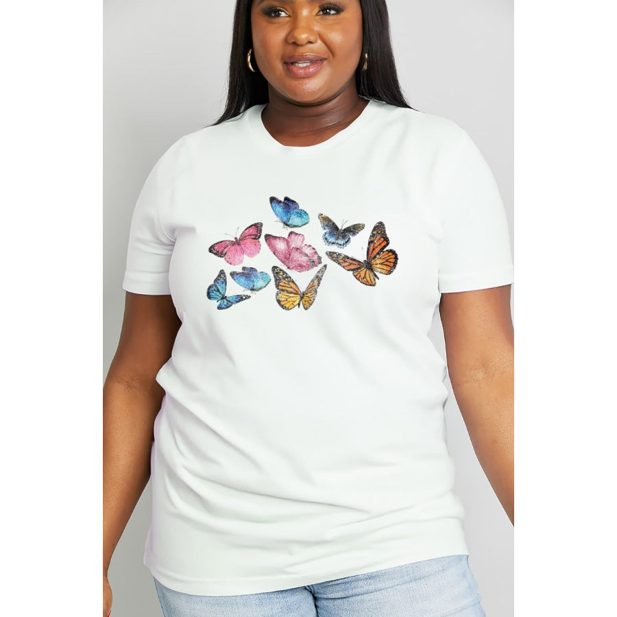 Simply Love Full Size Butterfly Graphic Cotton Tee