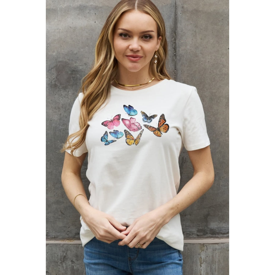 Simply Love Full Size Butterfly Graphic Cotton Tee