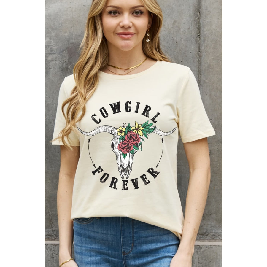 Simply Love Full Size COWGIRL FOREVER Graphic Cotton Tee