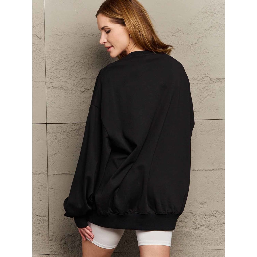 Simply Love Full Size Dropped Shoulder Sweatshirt