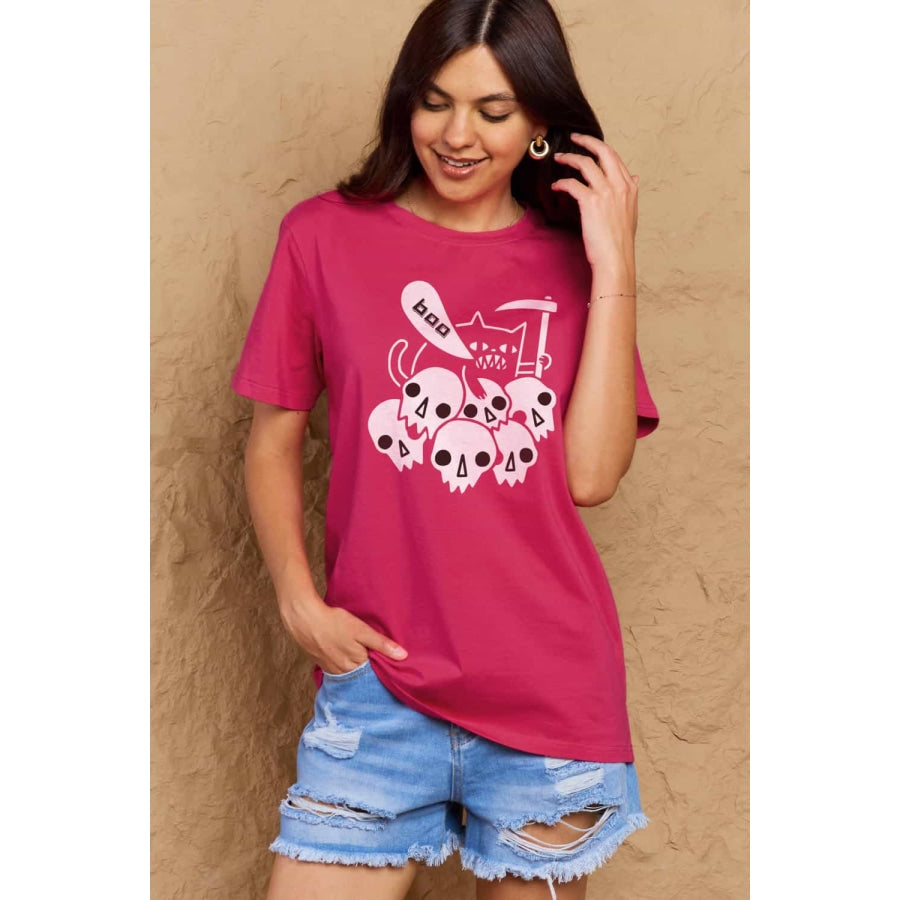 Simply Love Full Size Graphic BOO Cotton T-Shirt