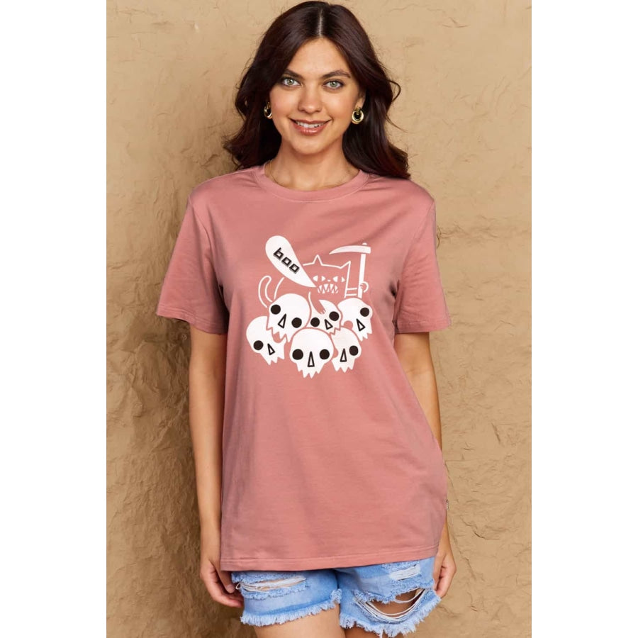 Simply Love Full Size Graphic BOO Cotton T-Shirt