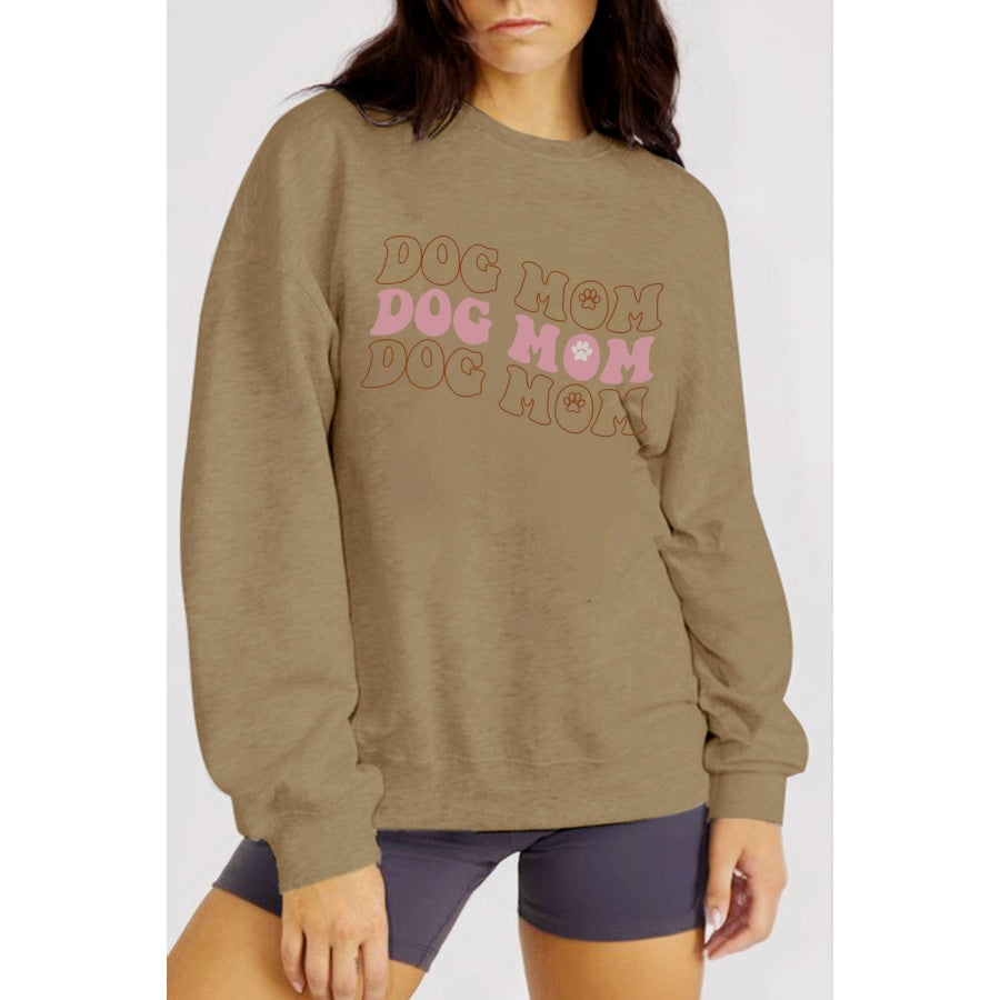 Simply Love Simply Love Full Size Graphic DOG MOM Sweatshirt