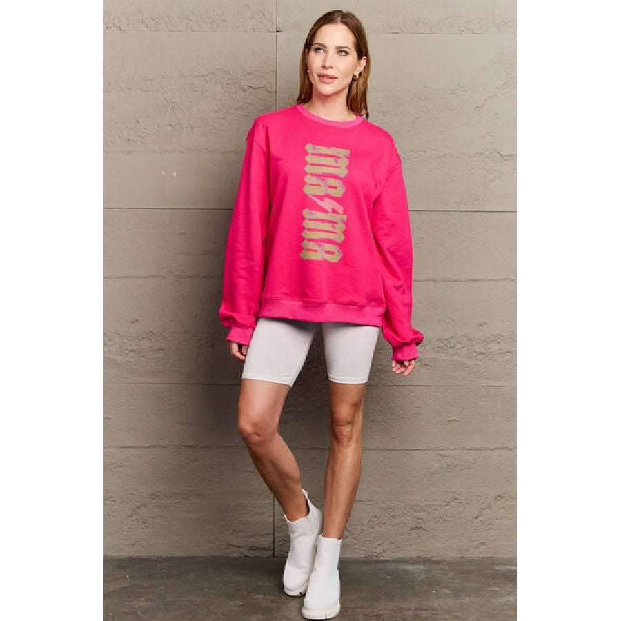 Simply Love Full Size MAMA Round Neck Sweatshirt Clothing