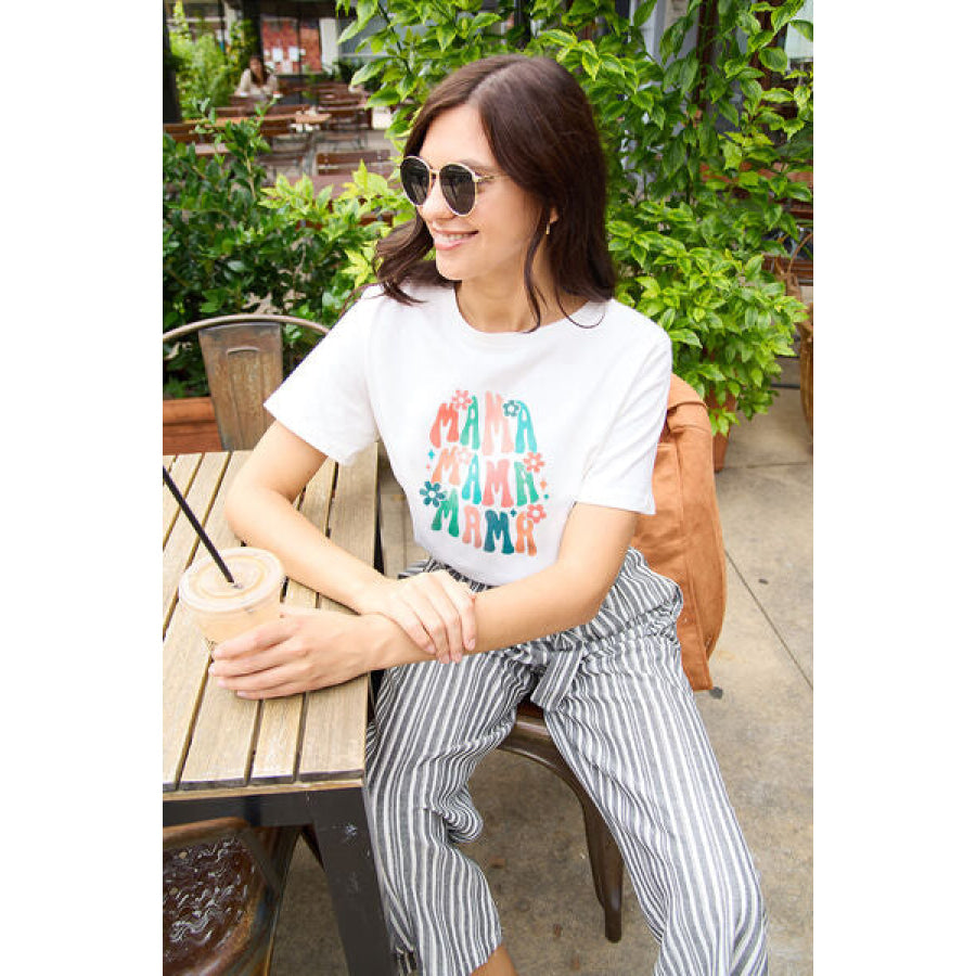 Simply Love Full Size MAMA Round Neck T-Shirt White / S Clothing