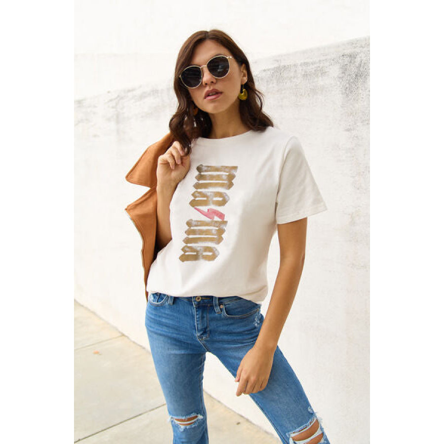 Simply Love Full Size MAMA Short Sleeve T-Shirt Clothing